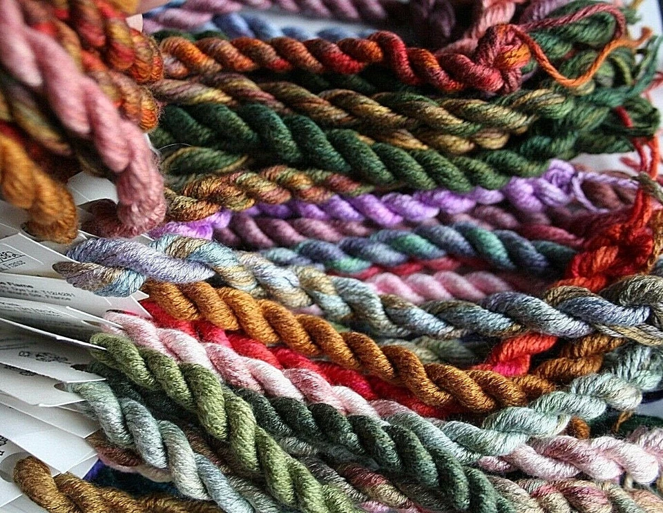 Gloriana Silk Thread You Choose Your Colors 6 yd Skeins Hand-Dyed USA   - Image 2 of 4