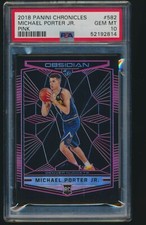 2018-19 Chronicles Michael Porter Jr Pink Obsidian /75 Preview PSA 10 #582 RC SP