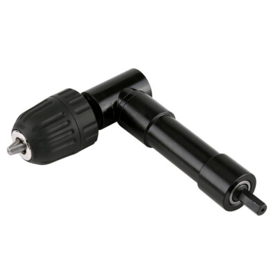 Rechter Winkel 90° Winkelbohrer Aufsatz Adapter Aluminium Metall schlüsselloses Spannfutter