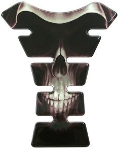 Grim Reaper Face Black Mirror Chrome 3D Resin Resin Tank Pad K1+