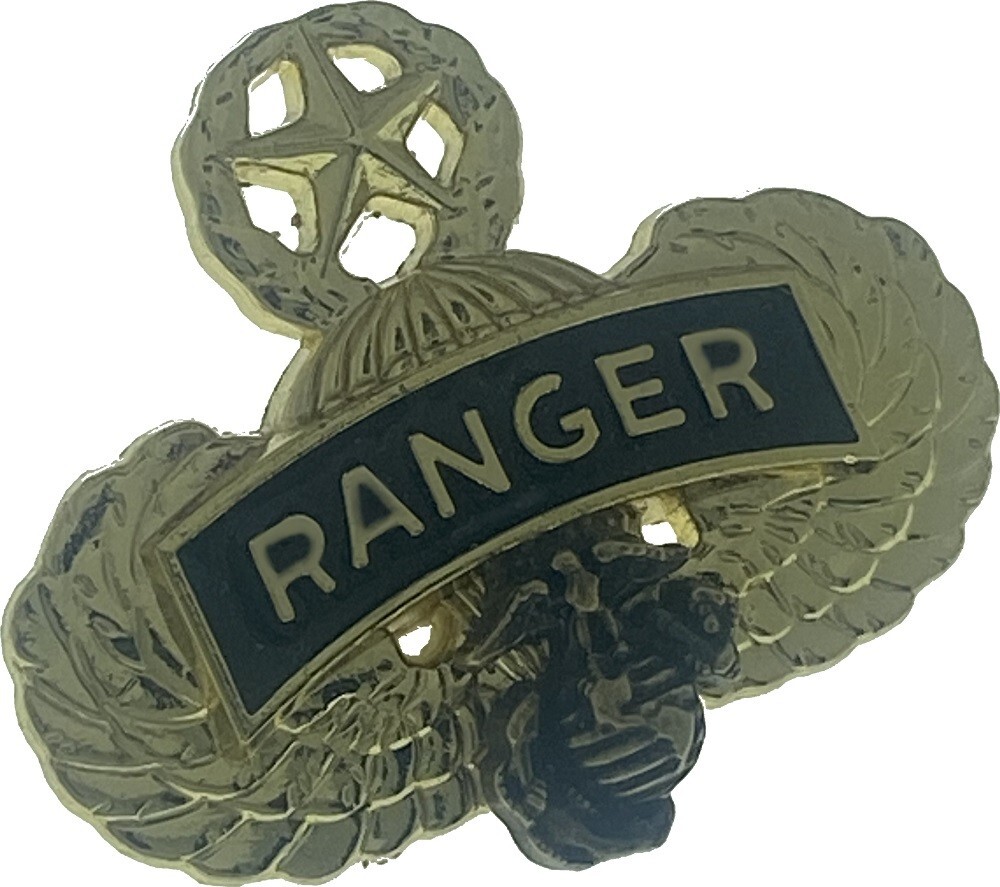 USMC Airborne Master Jump wing RANGER GOLD US Army Military Insignia ...