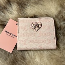 NWT Juicy Couture Flawless L-Zip Card Case Wallet - Powder Blush
