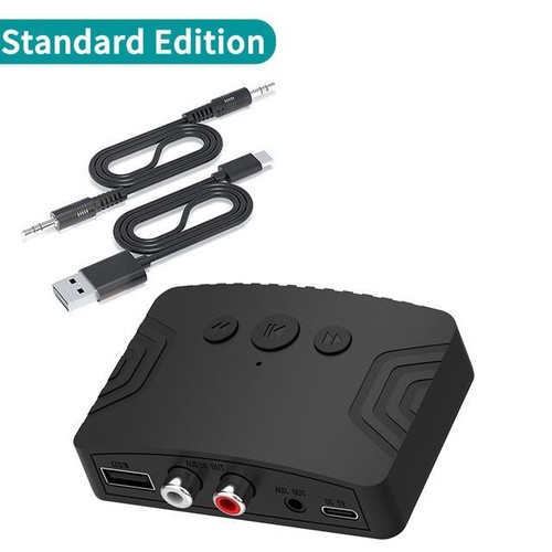 Odbiornik audio Bluetooth 5.3 3,5 mm Aux Rca USB Stereo Muzyka Bezprzewodowy adapter Sup - Zdjęcie 7 z 8