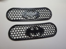 Side Vent Grilles For Chevrolet Corvette C5 Fender Cover 1997-2004 Batman Emblem