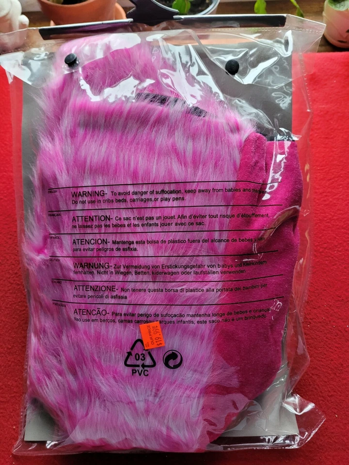 Colete fantasia de Halloween rosa Groovy - Imagem 3 de 3