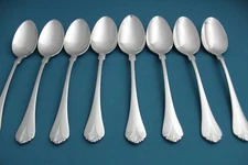 8 Oval Place Soup Spoons Yamazaki CARA GLOSSY Stainless 7 1/2"