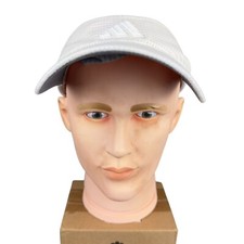 Adidas Visor Unisex White Waffle X-Static Technology Breathable Adjustable