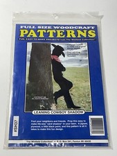 Full Size Woodcraft Patterns: Leaning Cowboy Shadow - Vintage Schematic
