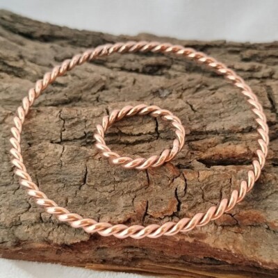 Copper Magnetic Bracelet Arthritis Pain Therapy Energy Cuff Bangle Men & Women