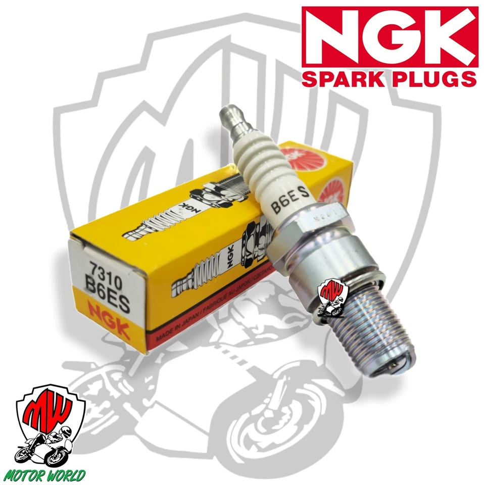 Bougie NGK B6ES 19mm long filetage Ø 14mm 7310