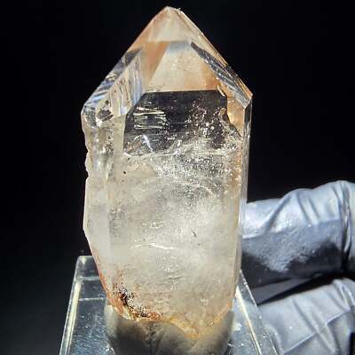 Phantom Rauchquarz Zepter Spitze Goboboseb Namibia 44*23*20mm Mineraliensammlung