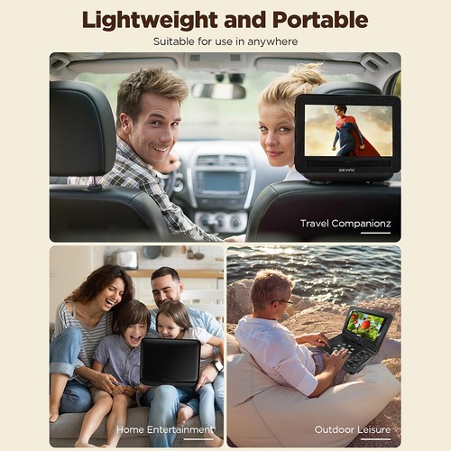 16:9 Portable DVD Player 9-inch LCD Swivel Screen CD/ DVD/ DVD/ VCD/ All Regions - Picture 15 of 22