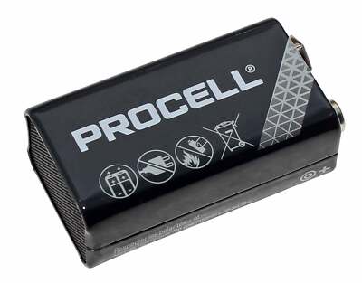 BB 03.25 - Duracell Procell 9V Block Alkaline Batterie z.B. für Rauchmelder | E
