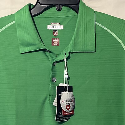 Antigua Golf Men s Desert Dry Polo Size L New W/ Tags  Myrtle Beach Golf Holiday