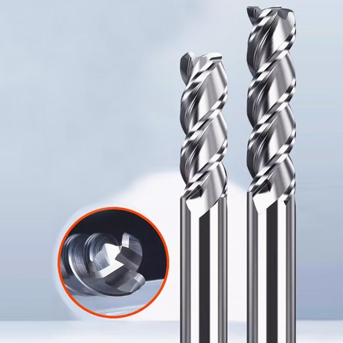 Punta per fresa in metallo duro 3 flauti HRC55° fine fresa CNC utensile per alluminio - Foto 3 di 11