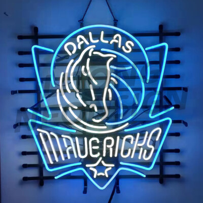 Dallas Sport  Neon Light Sign 24x20 Beer Bar Man Cave Sport Pub Wall Decor