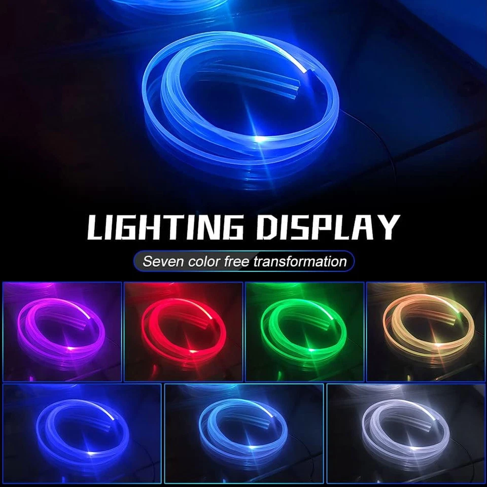 5M Car Interior RGB Neon Running Atmosphere Party Light Strip Ambient Lighting Foto 2 de 4
