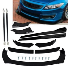 Front Bumper Lip Spoiler Splitter Body Kit Side Skirt For Honda Accord Coupe S