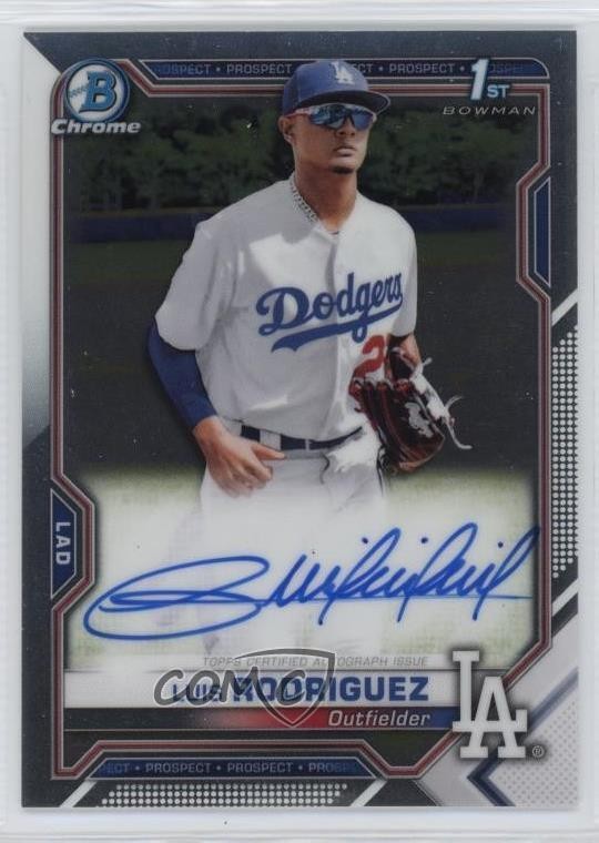 2021 Bowman Chrome Prospect Auto Luis Rodriguez #CPA-LR Auto 0wq4