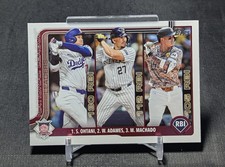 Shohei Ohtani/Willy Adames/Manny Machado NL RBI Leaders 2025 Topps Series 1 #86