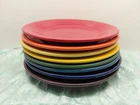 FIESTA RAINBOW 8 DINNER PLATES  MIX SET 10.5" FIESTAWARE