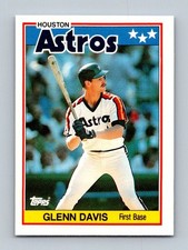 1988 Topps UK Mini Glenn Davis #19 Astros First Base Baseball Card NM