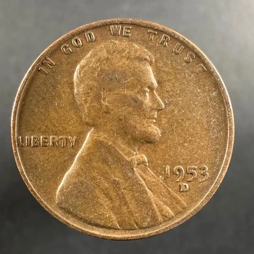 1953-D Lincoln Wheat Cent Strong Details