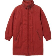 Vintage Burberrys Red Monogram Embroidered Longline Jacket Coat 9AR FDA57-902-48