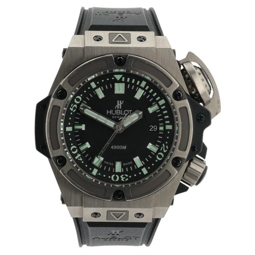 Hublot King Power Diver Black Dial Titanium 48mm Automatic Men...