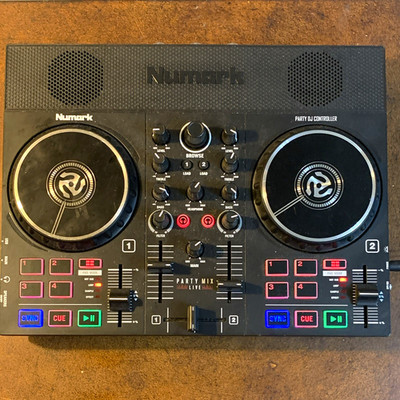 Numark Party Mix Live 2-Channel Double Deck DJ Controller w/ Speakers & Lights