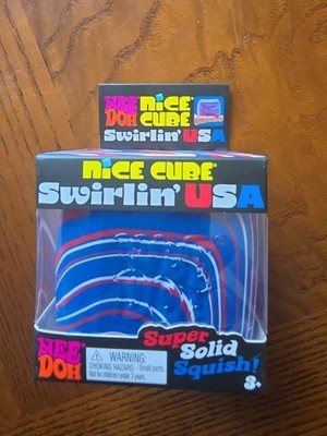 NEEDOH Nice Cube Swirlin' USA Super Solid Squish NEW     