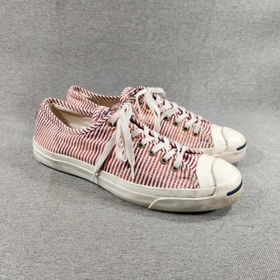 Converse Jack Purcell Women's Size 12 Ox Red Egret Canvas Lace Up Shoes Sneakers