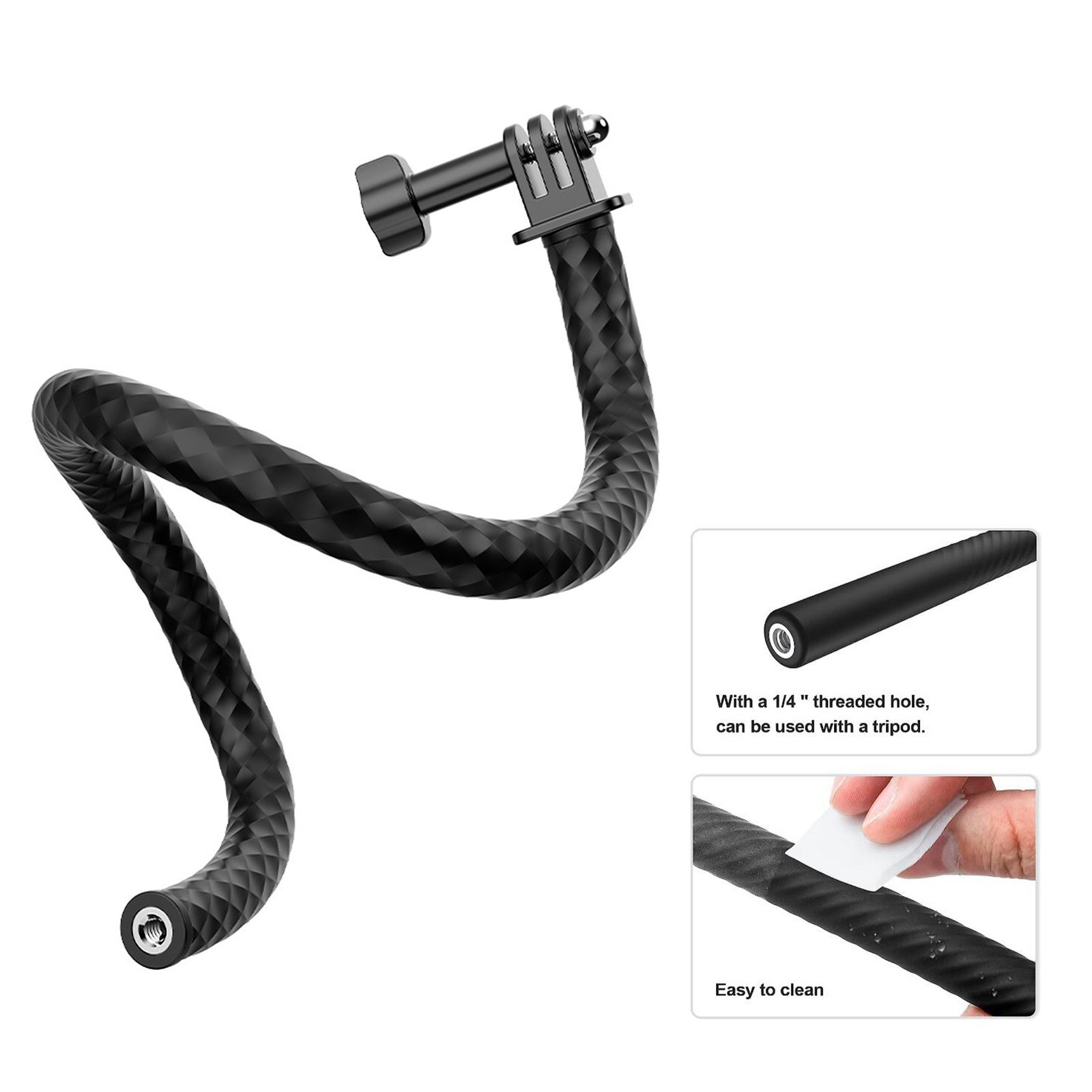 Flexible Sports Camera Arm Stand Holder Lightweight Portable For Pocket3 Popular