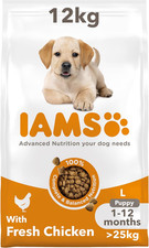 IAMS Puppy Large Dry Dog Food Chicken 12Kg 3.46 per kilo