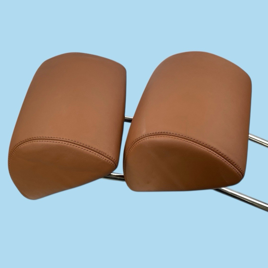 Rear Seat Headrest Set Pair Brown OEM 06-12 Bentley Continental Flying Spur