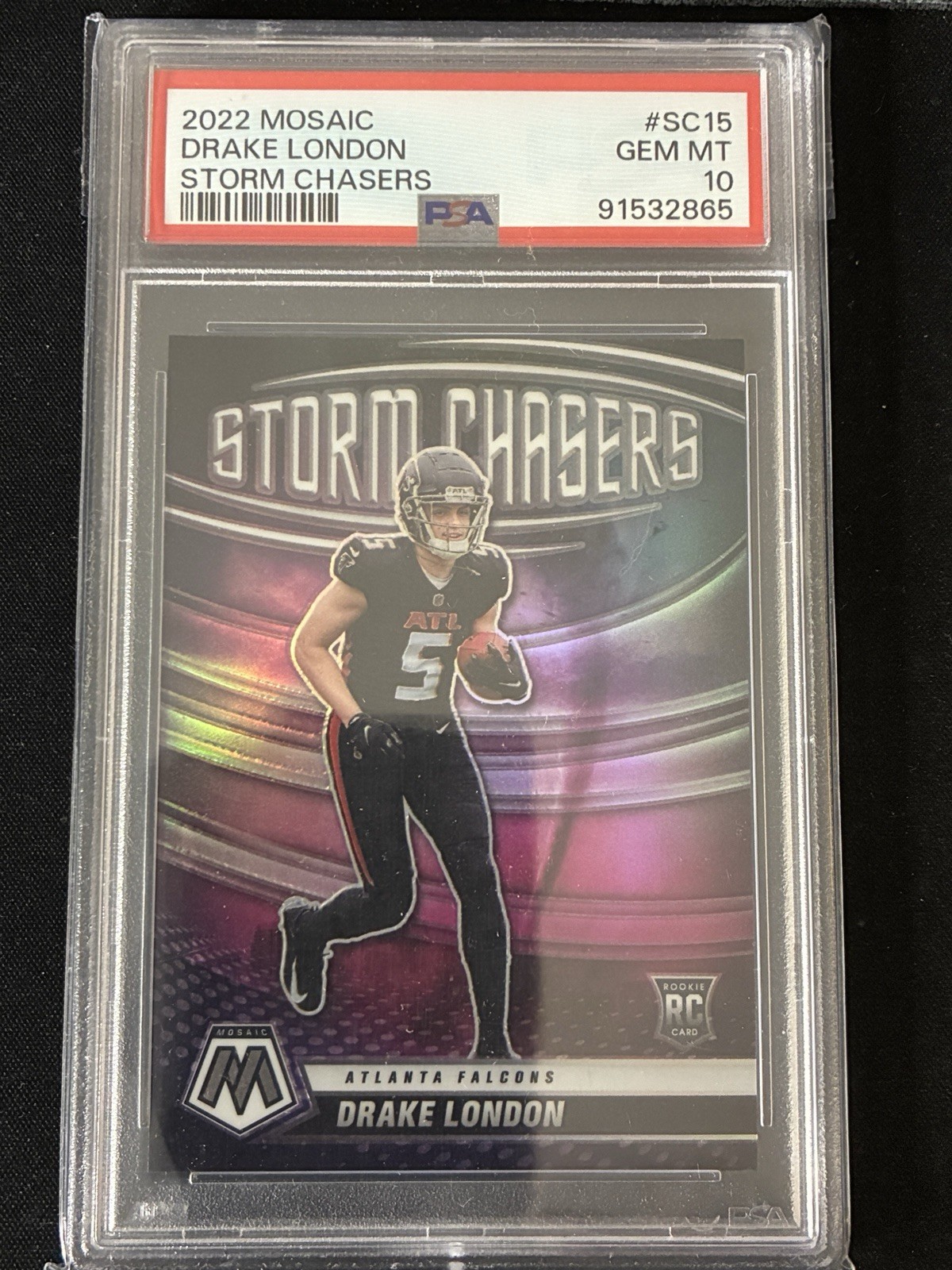 Drake London Panini Mosaic Storm Chasers #SC15 Base