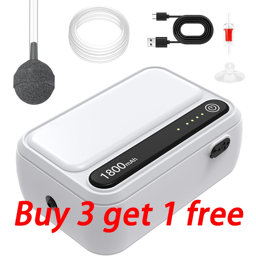 Single Outlet Aquarium Air Pump - Quiet Whisper Aerator for 