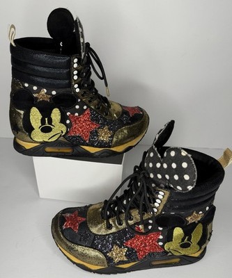 Irregular Choice Mickey Mouse Sneakers Size 37 Disney  Light up Sparkle