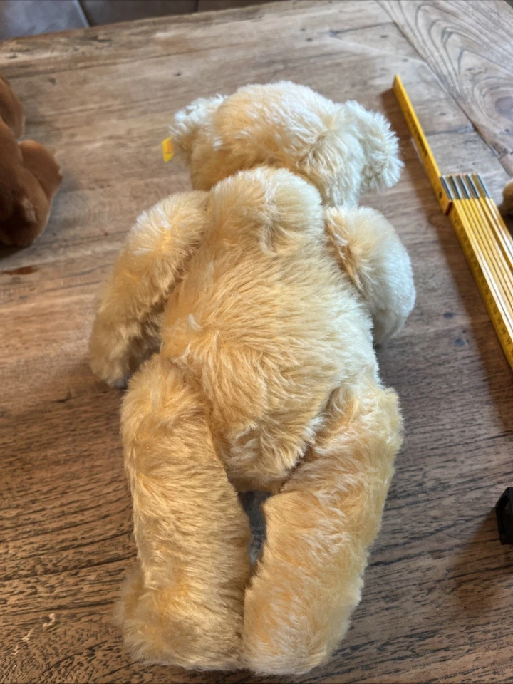 Teddy von Steiff, Vintage, 32 cm, mit Beweglichen Armen und Beinen, Kippstimme - Bild 3 von 3