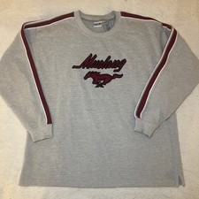 Checkered Flag Sports Mustang Grey Sweatshirt Size XL