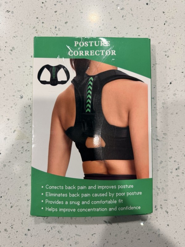 Ontel Posture Doctor Quick & Easy Posture Corrector - Black