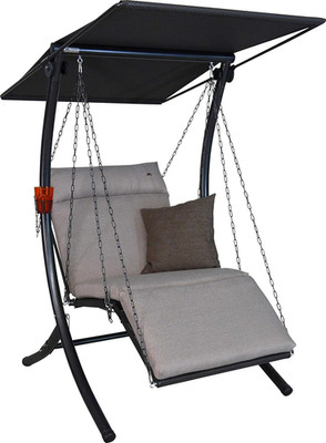 ANGERER Hollywoodschaukel 1-Sitzer Swing Smart Beige | Gartenschaukel Made in Ge