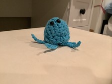 MINI crochet Blue Jellyfish Hand Made 