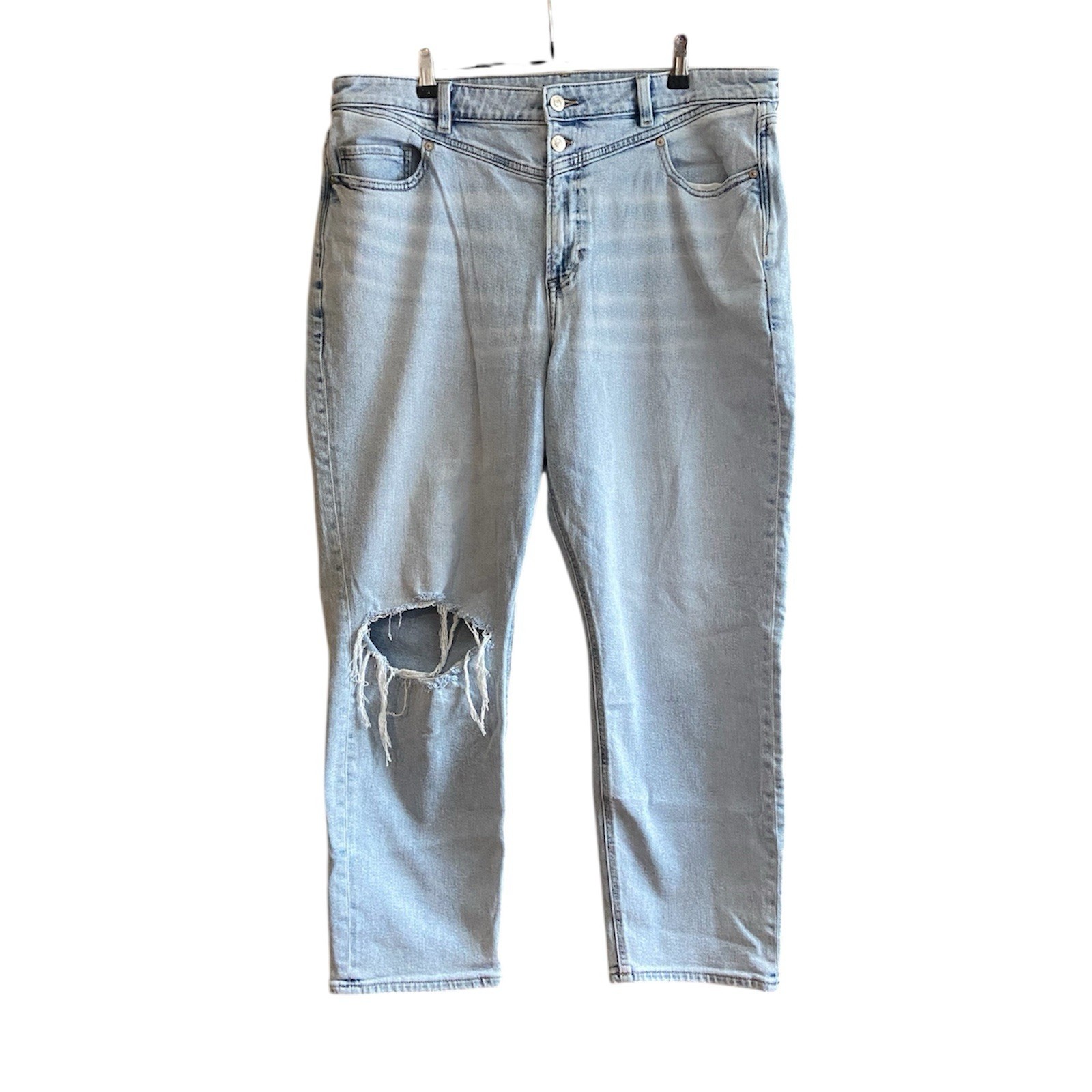 American Eagle Stretch Double Button Distressed L… - image 1