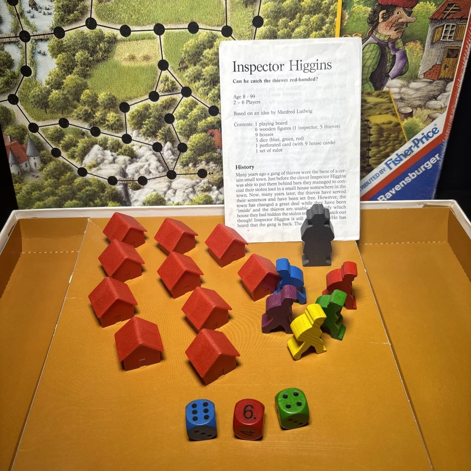 Inspector Higgins Board Game Ravensburger 1988 Vintage - Complete - Image 3 of 3