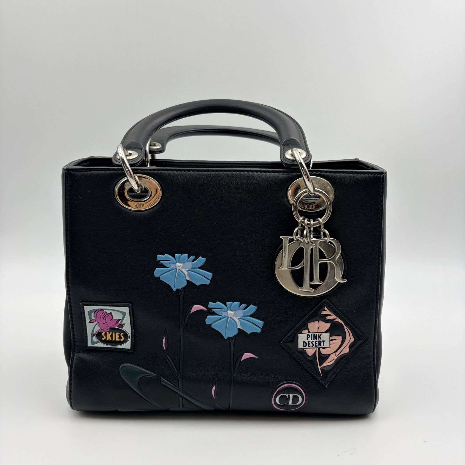 Dior  Limited Edition Patchwork Black Leather Flo… - image 1
