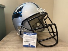 Signed Yetur Gross-Matos Carolina Panthers Riddell Rep Helmet JSA Penn State 