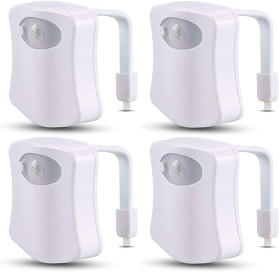 4 Pack Color Changing Toilet Night Light Motion Sensor Led Toilet Motion Activat