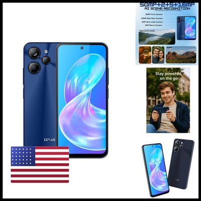 LUNAR Eclipse L1 5G Unlocked Phone, 6.79'' 5000mAh 128GB, Android 14