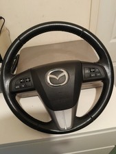 Mazda 3 Multifunction Steering Wheel With Airbag mk2  Leather Steering Wheel